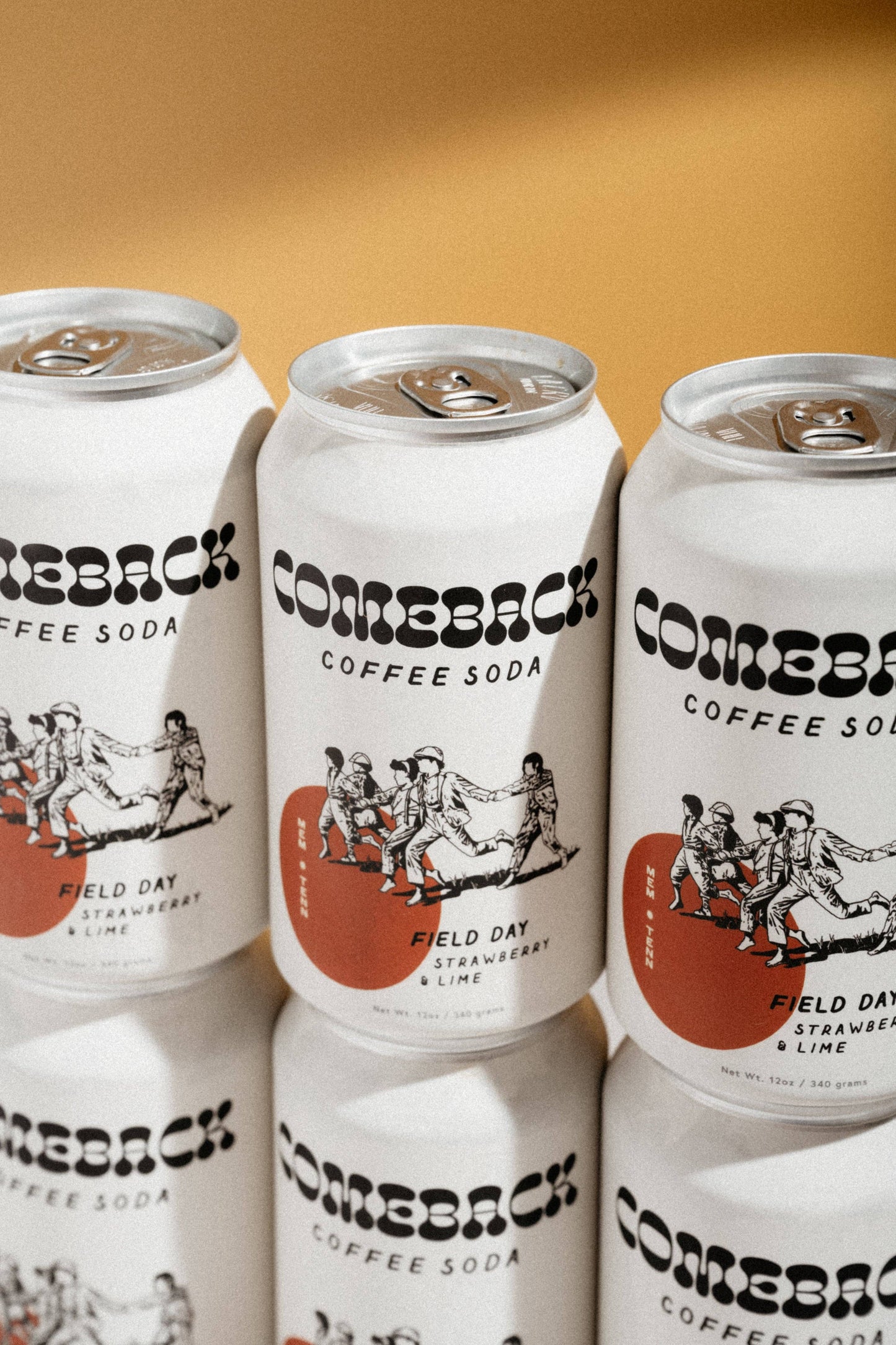 Comeback Field Day Strawberry and Lime Coffee Soda