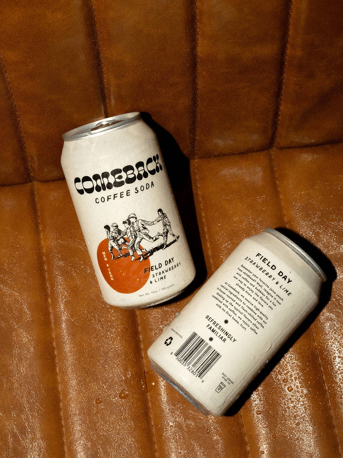 Comeback Field Day Strawberry and Lime Coffee Soda